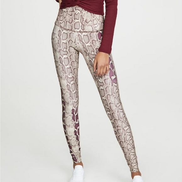 Onzie Pants - ONZIE S/M High Rise Snakeskin Print Leggings